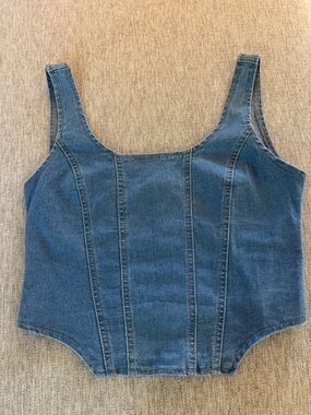 Blue Denim Tank Top